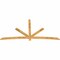 Ekena Millwork Alberta Rough Sawn Timber Gable Bracket, Western Red Cedar, 108"W x 54"H x 2"D x 4"F, 12/12 Pitch GBW108X54X0204ALB00RWR - alternate 2